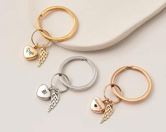 Personalized Urn Keychain: Cremation Jewelry, Pet Memorial Keepsake