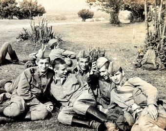 1960s Soldiers Photo: Vintage Military Portrait, Army Friends