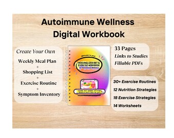 Manuale digitale su dieta ed esercizio fisico per il benessere autoimmune