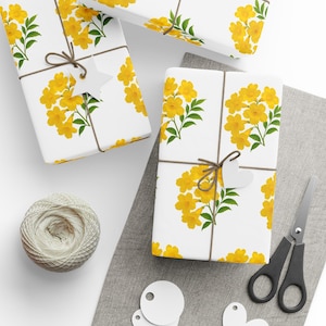 Vibrant Floral Wrapping Paper - Perfect for Birthdays, Weddings, Parties, Baby Showers, Creative Gift Wrapping