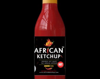 African Ketchup: PeriPeri Hut Sauce, Spicy Ketchup with Nigerian Suya and  Pepper. Perfect for dips and marinades. Spicy African Flavors