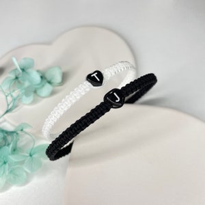 Conjunto personalizado de 2 pulseras a juego para parejas, conjunto de pulseras de mejor amigo para parejas, pulsera personalizada a juego, pulsera personalizada para parejas