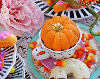 Fanciful Sprinkles Pumpkin 8x10 Halloween Print