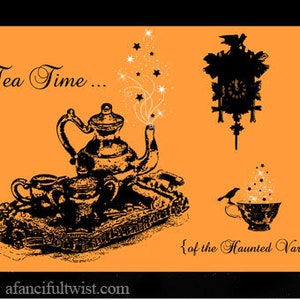 5 Ansichtkaart Set - Haunted Tea Time