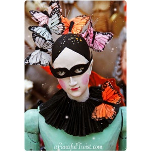 Papillon Masquerade - jeu de carte postale 5