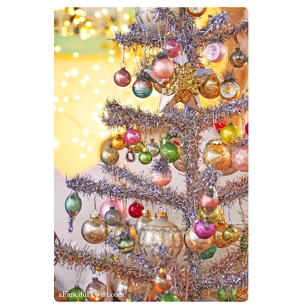 Tinsel Tree Magic  - 5 Postcard Set