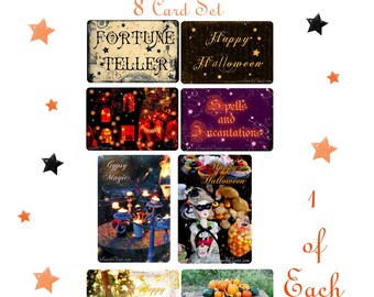 Halloween Magic - Assorted 8 Postcard Set