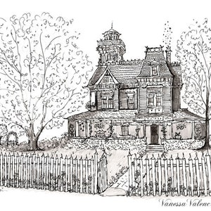 8&quot; x 10&quot; Practical Magic House Print