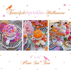 Fantasievolles Streusel-Halloween-Druck-Trio - 20 x 25 cm