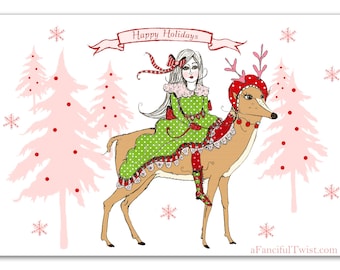 10- Holiday Postcard Set-  Spreading Holiday Cheer