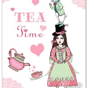 Wonderland Tea Time - 5 briefkaart set