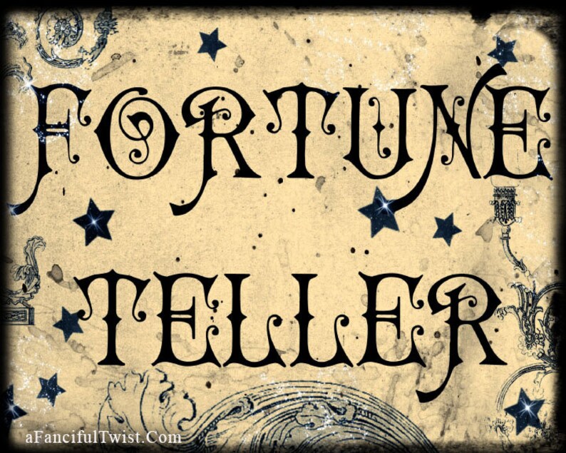 Fortune Teller Sign Printable