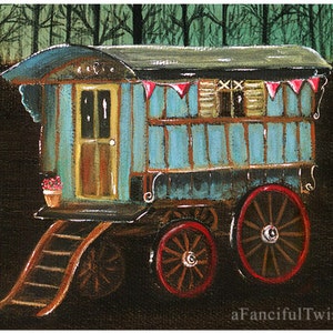 Gypsy Wagon 5 Postcard Set image 1