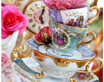 Tazas de té Hora del té - Juego de 5 postales