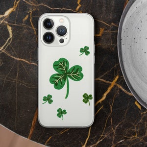 Leaves Phone Case Clover Cover for iPhone 15Pro, 14, 13, 12, 11, Google Pixel 8, 7A, 6A, Samsung Galaxy S24Ultra, S23fe, S22, A54, A34 image 8