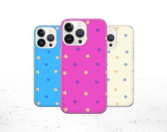 Stars Phone Case Elegant Cover for iPhone 15Pro, 14, 13, 12, 11, Google Pixel 8, 7A, 6A, Samsung Galaxy S24Ultra, S23fe, S22, A54, A34