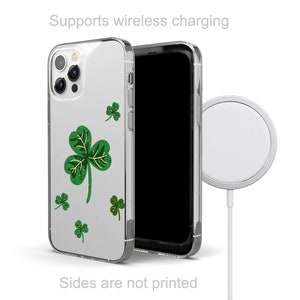 Blätter Handyhülle Clover Cover für iPhone 15Pro, 14, 13, 12, 11, Google Pixel 8, 7A, 6A, Samsung Galaxy S24Ultra, S23fe, S22, A54, A34 Bild 4