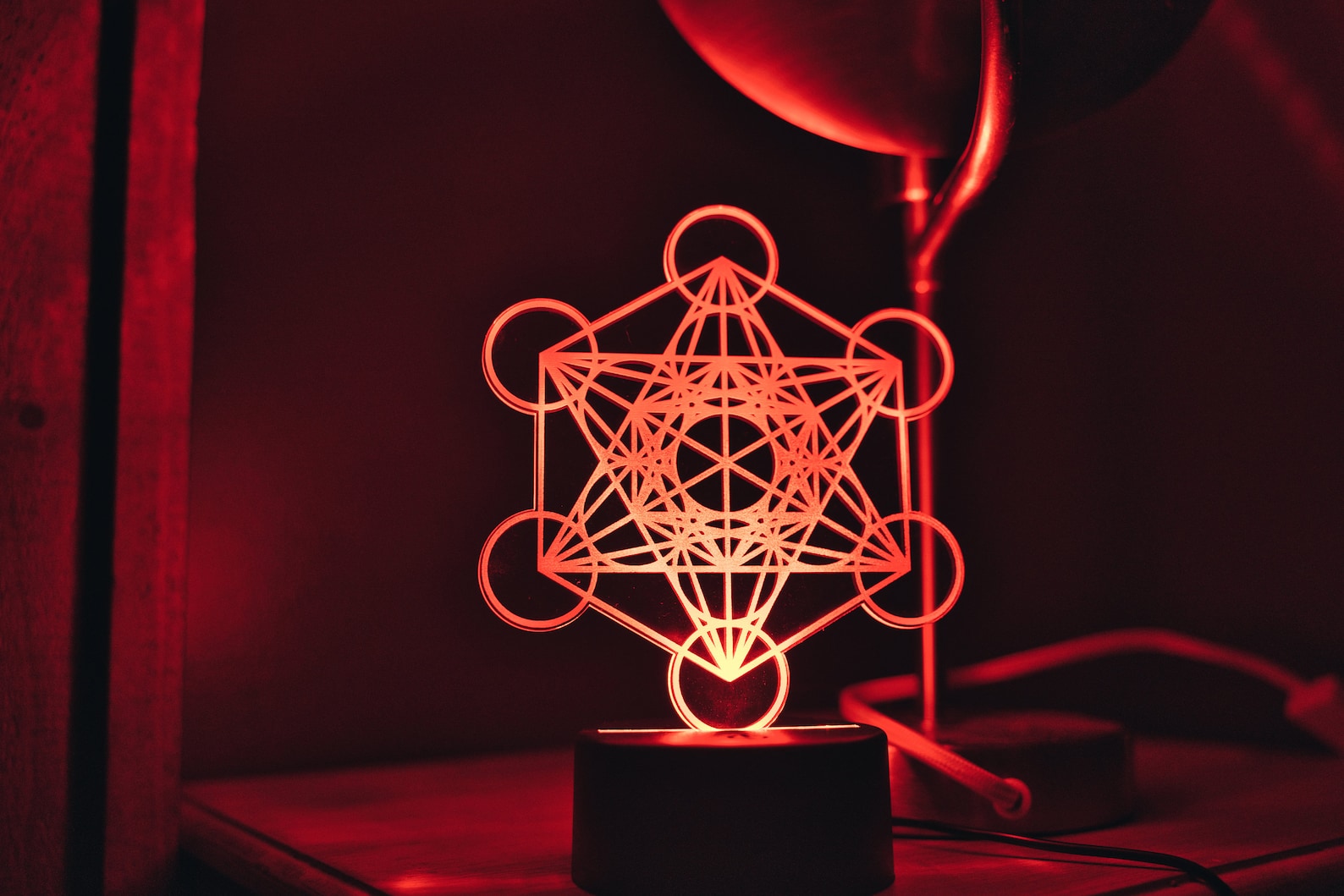 Metatron Cube Sacred Geometry High Vibrational Pattern USB LED Light ...
