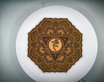 Throat Chakra - Wall Art Talisman - Mandala Gift for Spiritual Healing Yoga Gift