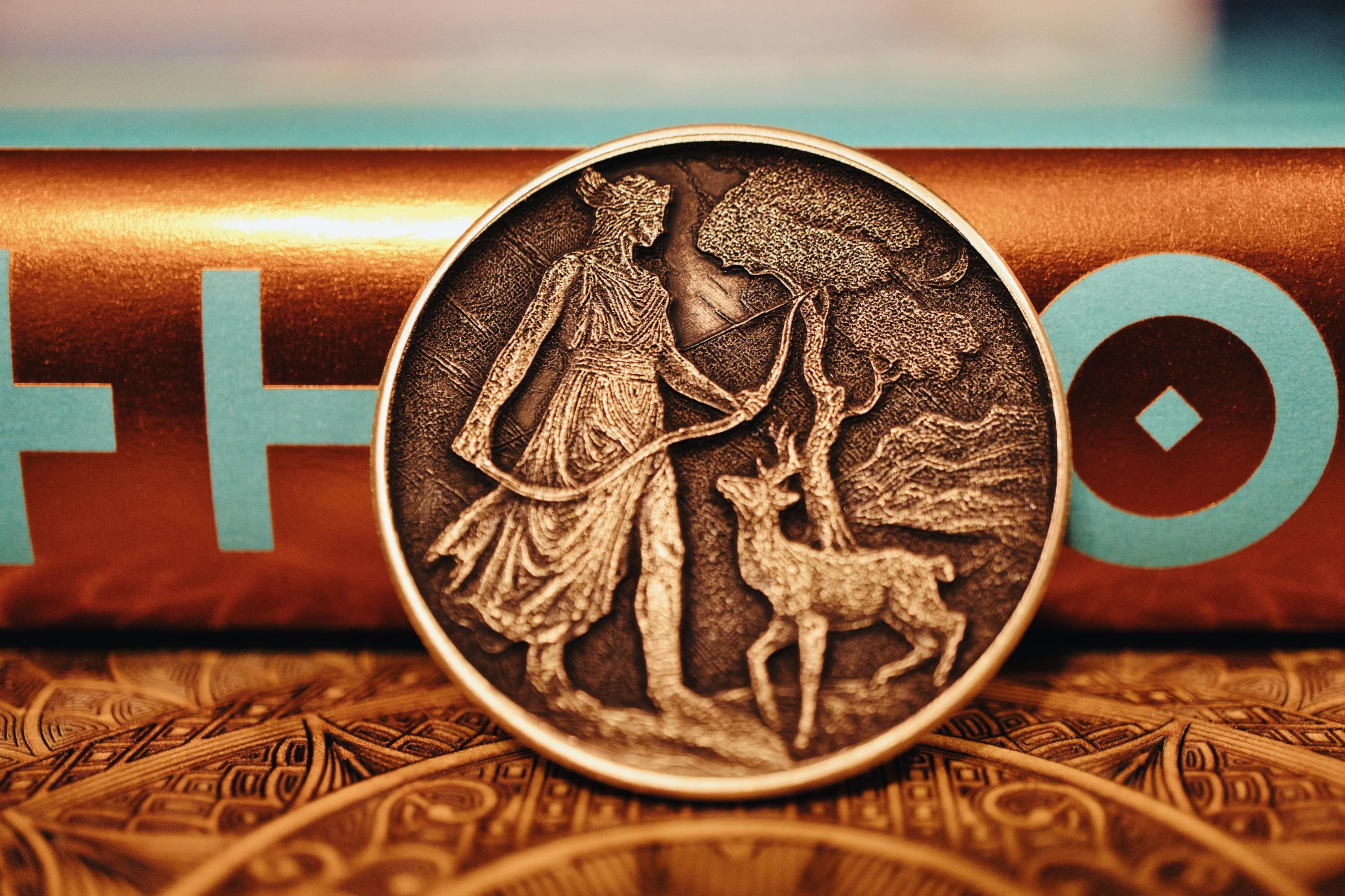 The Huntress - Artemis Brass Coin