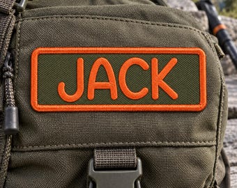 Personalized Name Patch, Custom Marker Caps Embroidered Iron On or Sew On Name Tag for Hats and Bags
