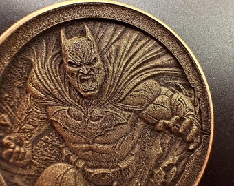 Batman Brass Coin – Gotham's Savior Depth Engraved Collectible