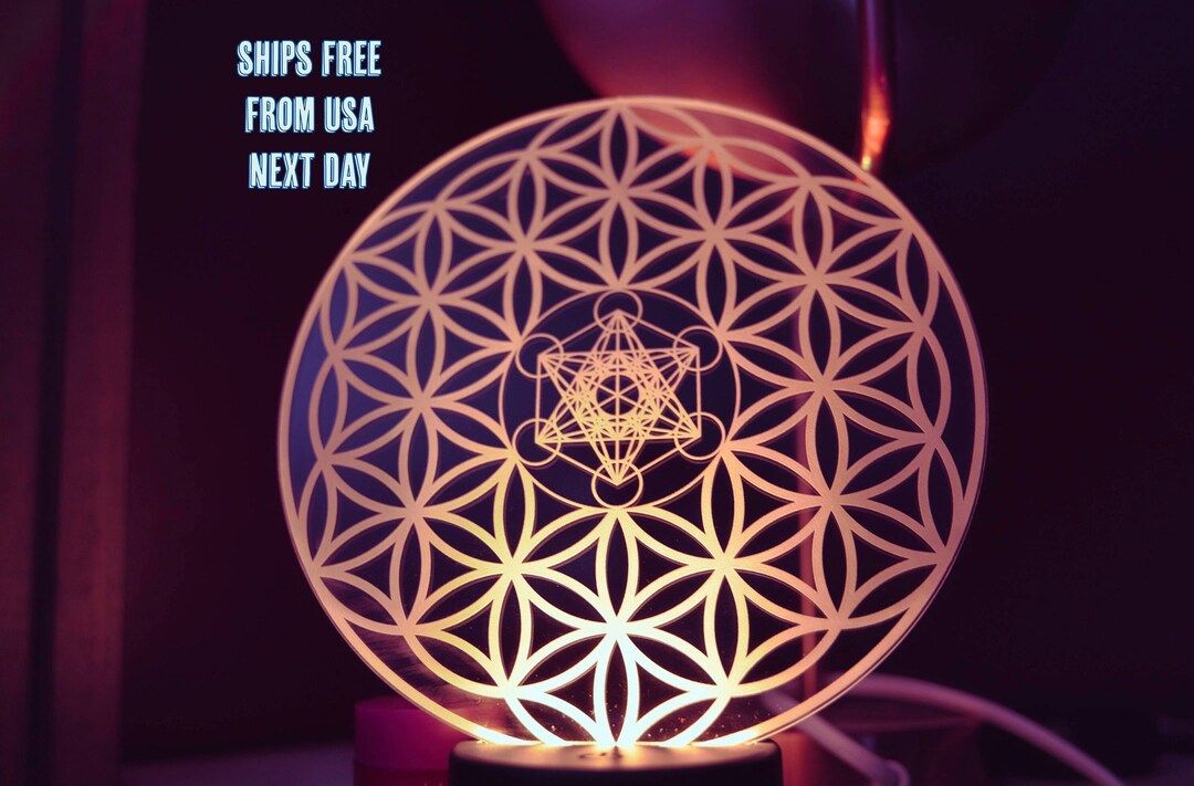 Flower of Life and Metatron's Cube Sacred Geometry Crystal Grid - Etsy