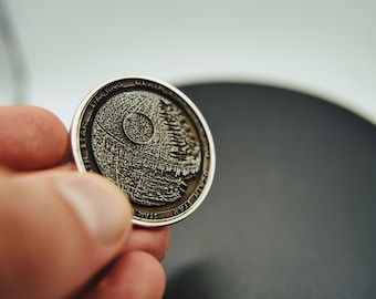Star Wars Death Star Brass Coin - Galactic Empire Collectible