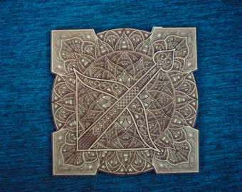 Prezent dla znaku zodiaku Strzelca - ręcznie wykonany spersonalizowany obraz ścienny z astrologią do wystroju domu