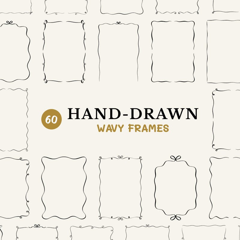 Vector Edge Borders - Etsy UK