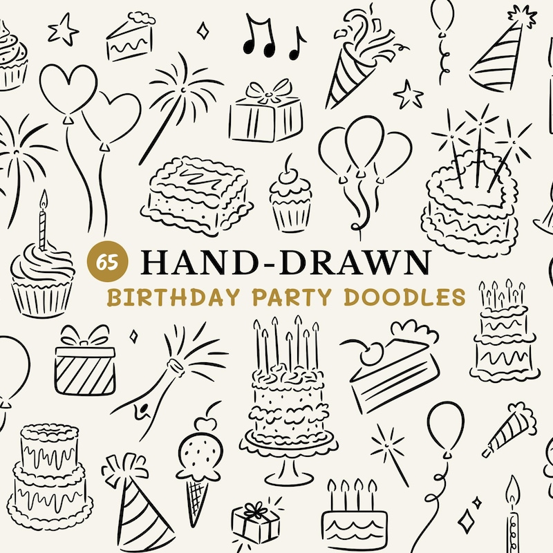Line Drawn Birthday Card - Etsy UK
