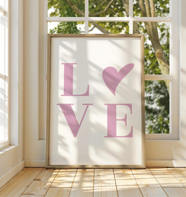 A poster that's using a hand drawn heart.