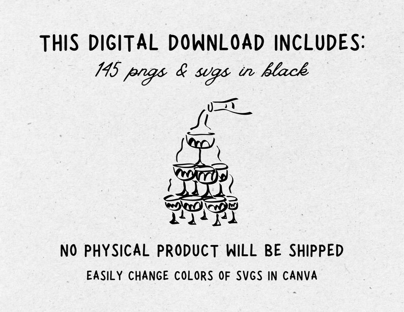Digital download of 145 pngs and svgs.