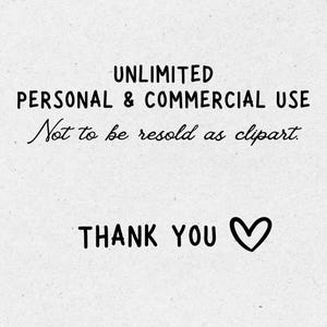 Unlimited personal & commercial use, not to be resold as clipart.