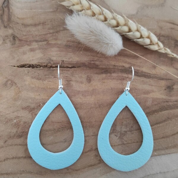 Boucles d'oreilles en simili cuir