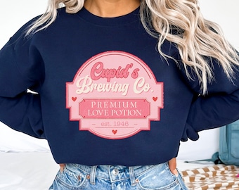 Cupid's Brewing Co Sweatshirt ,Premium Love Potions, Cupid Shirts, Valentine's Day Shirt, Brewing Co Shirt, Valentine Shirt ,Couple Sweater