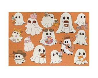 Cute Spooky Ghost Puzzle (110 or 1014-piece)