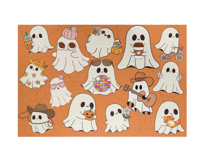 Cute Spooky Ghost Puzzle (110 or 1014-piece)