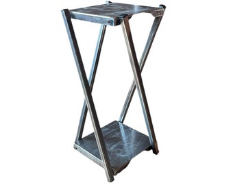 plant stand steel pot holder  square metal flower holder for mother's day indoor outdoor plant industrial pot holders gift for her