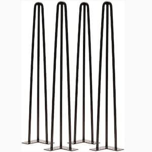 Pieds en épingle à cheveux industriels - La solution en acier parfaite pour toutes les tables Pieds en épingle à cheveux en acier robuste pour les tables basses industrielles pour vos meubles