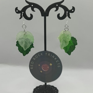 Leaf Elven Style Dangly Earrings