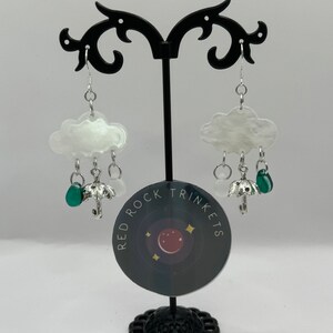 Rainy Day Cloud Umbrella Earrings