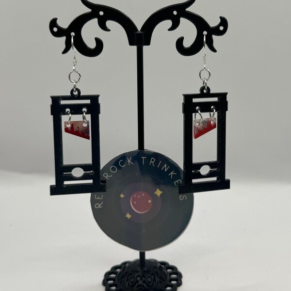 Guillotine Eat The Rich Leftist Earrings