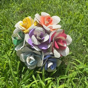 Colorful Book Bouquet