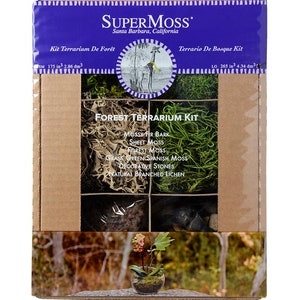Waldterrarium Set 8oz. für Orchideen, Farne & Bromelien. Ideal zum Abdecken von Erde und Dressing Topfpflanzen Terrarium Reptile und Kissen