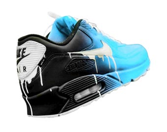 Custom Nike Air Max 90 Sneakers | Hand-Painted Drip Design | Personalized Streetwear Shoes | Retro Gift
