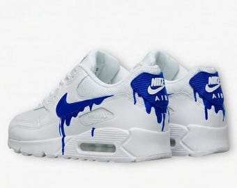 Custom Nike Air Max 90 Sneakers | Hand-Painted Drip Design | Personalized Streetwear Shoes | Retro Gift