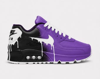Custom Nike Air Max 90 Sneakers | Hand-Painted Drip Design | Personalized Streetwear Shoes | Retro Gift