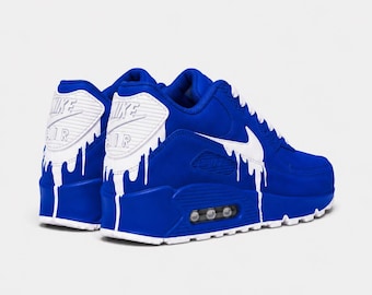Custom Nike Air Max 90 Sneakers | Hand-Painted Drip Design | Personalized Streetwear Shoes | Retro Gift