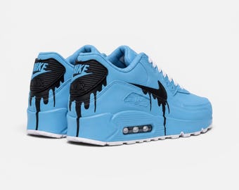 Custom Nike Air Max 90 Sneakers | Hand-Painted Drip Design | Personalized Streetwear Shoes | Retro Gift